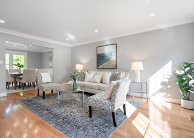 Real estate photography of 4122 Ferry Landing Rd living room