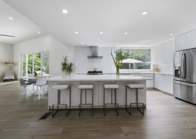Real estate photography of modern kitchen