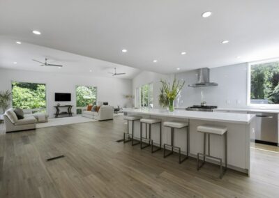 Real estate photography of modern kitchen