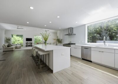 Real estate photography of modern kitchen