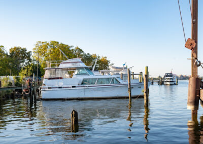 Real estate photography of Belle View Marina boat