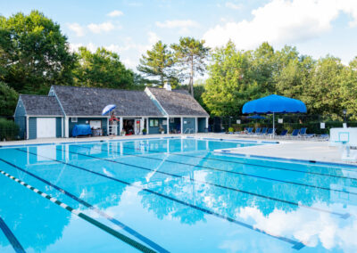 Real estate photography of South Run pool