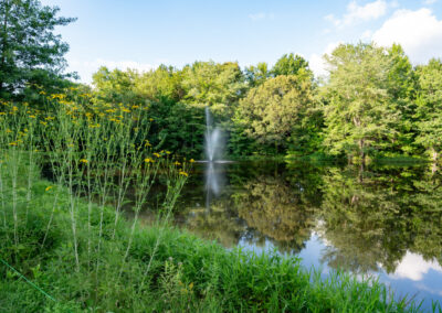 Real estate photography of South Run pond