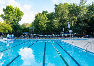 Real estate photography of South Run pool