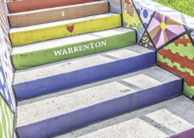 Real estate photography of Warrenton steps