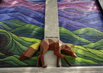 Real estate photography of Warrenton civic artwork